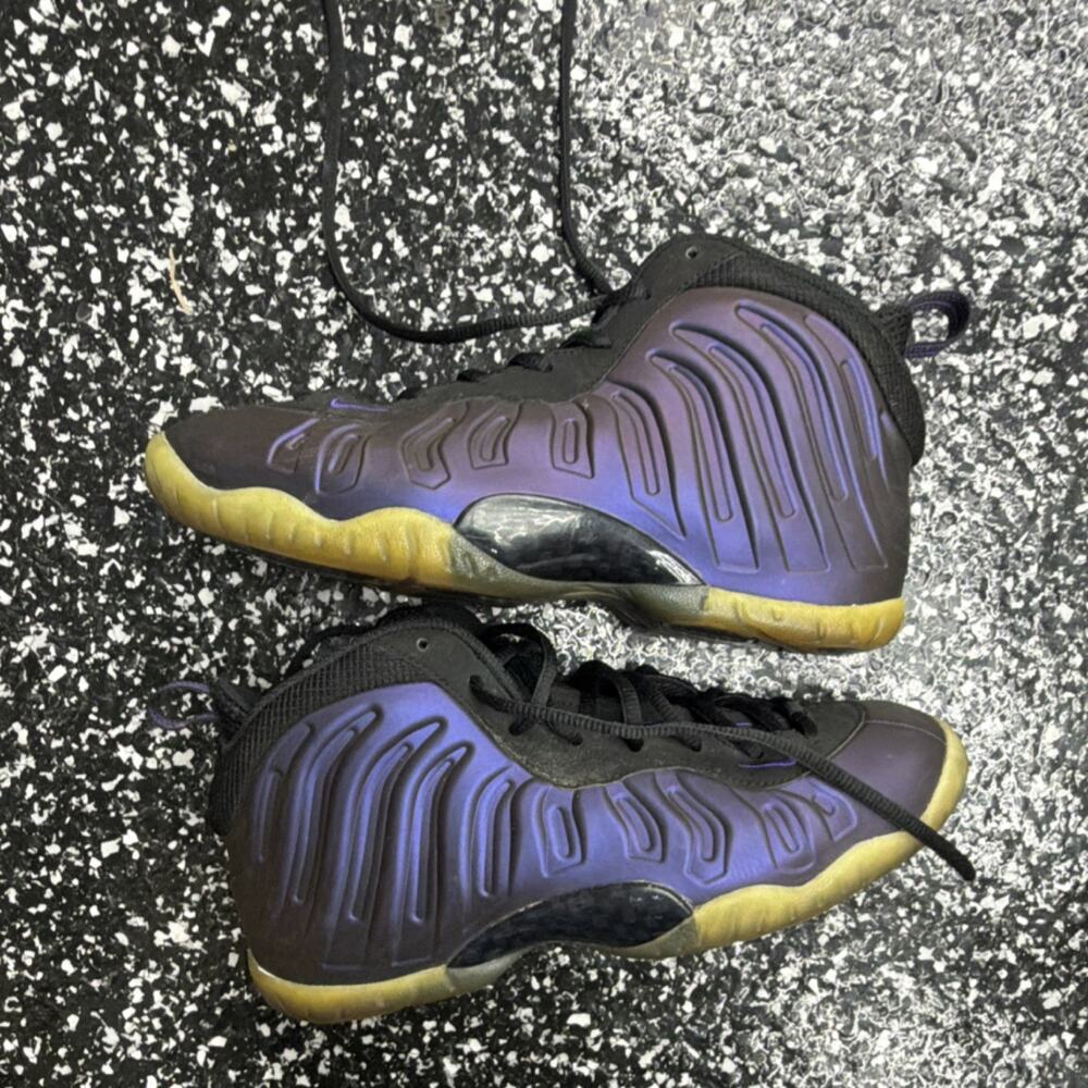 Nike Air Foamposite One Black Purple Men's High Top Basketball Sneakers